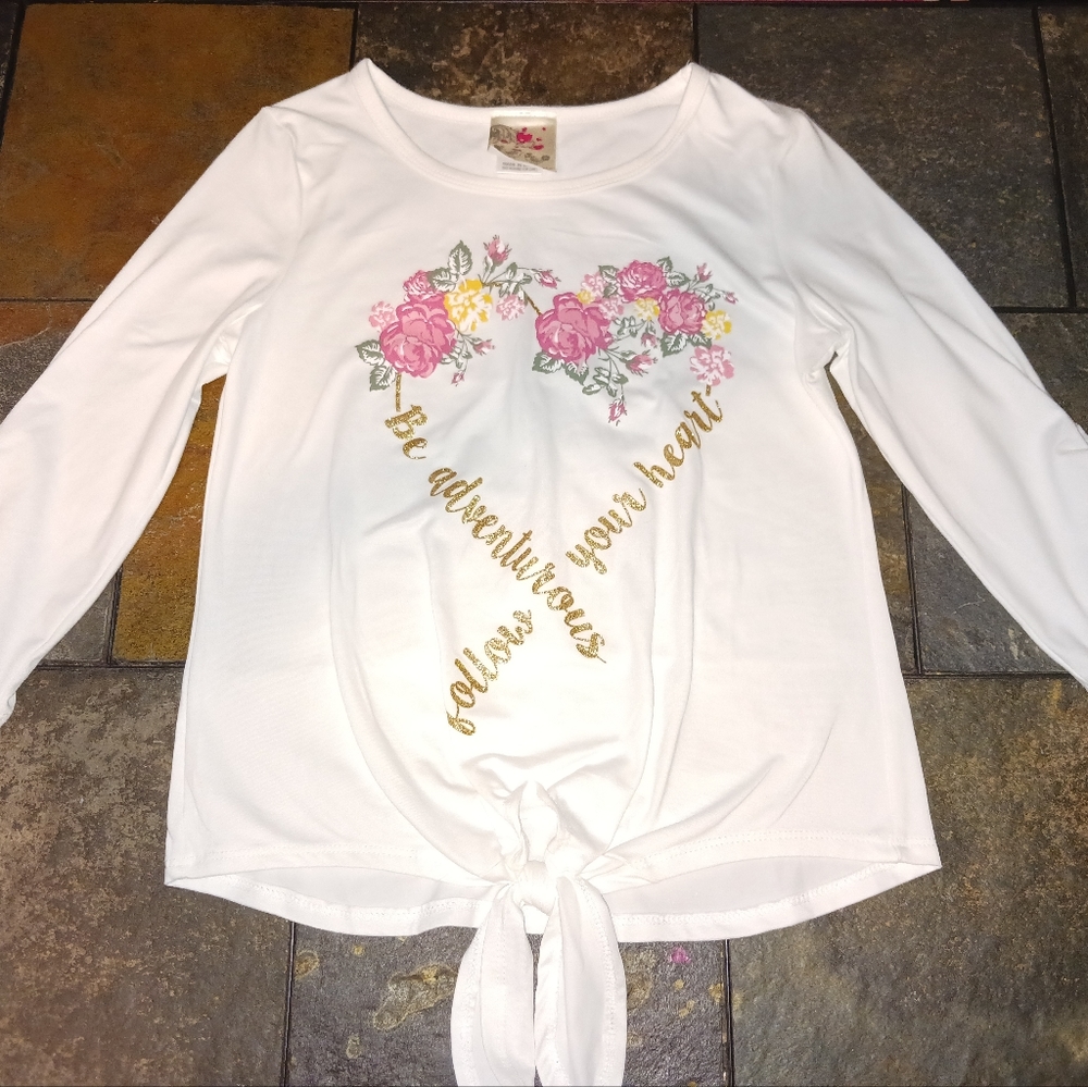 White tie bottom shirt